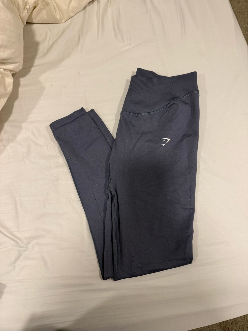 Gymshark sweat seamless gray/ light Navy High-Waist Leggings